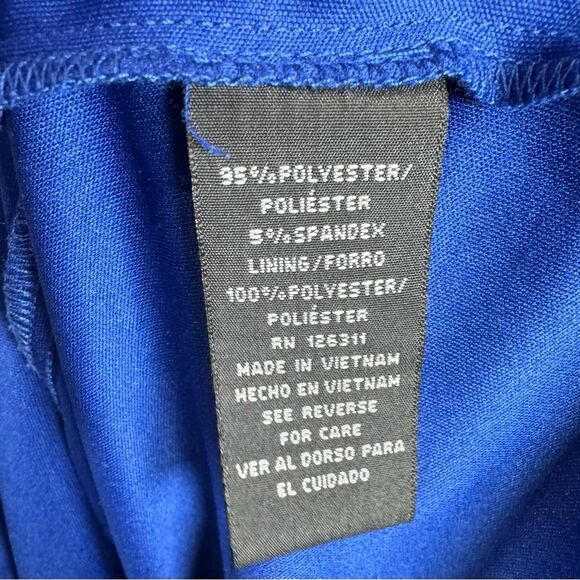 Ronni Nicole cobalt royal blue short tie sleeve shift dress size 6 - Picture 7 of 7